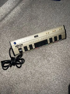 TrippLite HTPowerBar10 Surge Protector 10 Outlets Phone Fax Modem Cable In/Out - Picture 1 of 9
