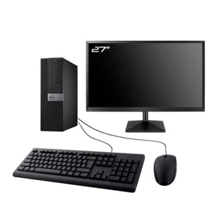 PC Dell Optiplex 5050 SFF Bildschirm 27 " Intel G4400 RAM 8Go SSD 480Go W11 Wifi - Bild 1 von 7