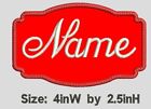 **LOVE IT** CUSTOM NAME EMBROIDERED PATCH, 4X2.50, IRON ON/ SEW ON, FAST SHIPPIN