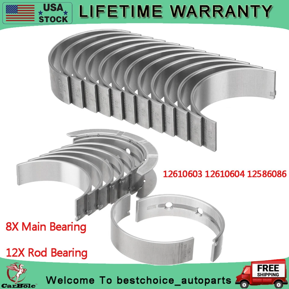 STD Engine Main & Rod Bearing Kit For For Chevrolet Cadillac GMC Acadia 3.6L V6 - Image 1 of 4