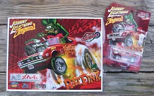 Ed Roth Rat Fink 67 Camaro Zinger & FOGLIO FIRMATO VEGAS SUPERCON NUCLEARE MINDZ - Foto 1 di 13