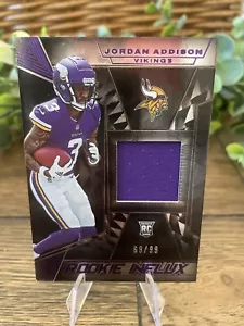2023 Panini Negro Fútbol Novato Influx Jordan Addison #/99 ¡Novato Vikingos! 🙂 - Imagen 1 de 2