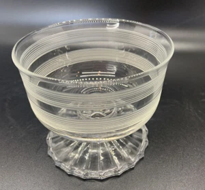 1940 Art Deco Sherbert Champagne Cups Vtg Unique Set Of 7 - Picture 1 of 5