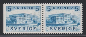 Sweden 1941- Royal Palace F#332 BC Perforated 3+4 sides right MNH aXF Pair A1565 - Picture 1 of 8
