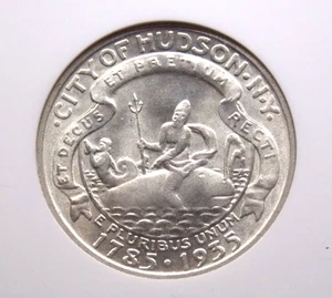 1935 Commemorative **HUDSON** Silver Half Dollar 50c NGC MS64 CAC #005 ECC&C Inc - Picture 1 of 6