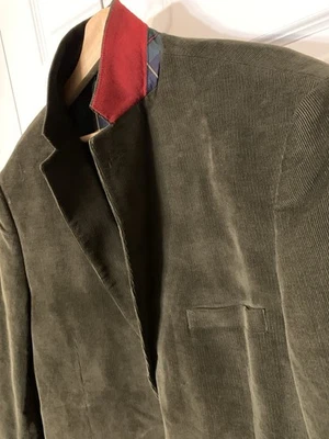 Blazer Abrigo Deportivo XL Para Hombre Alan River Marrón Espiga Pana Foto 1 de 4