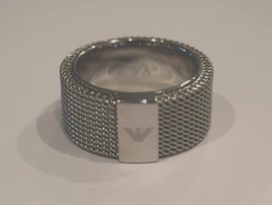 Anillo Hombre EMPORIO ARMANI Talla 10 Color Plata Inoxidable - Imagen 1 de 2