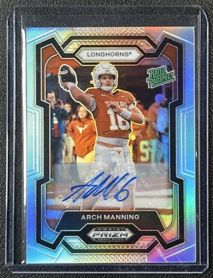 ARCH MANNING 2024 PANINI PRIZM DRAFT PICKS DP #192 RATED PROSPECT AUTO SILVER RC - Image 1 of 2