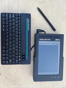 Dauphin Technology Desktop Vintage Hand Held Computer with Keyboard & Case BARE - Picture 1 of 15