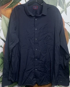 Untuckit XL Black Button Front Long Sleeve Shirt - Picture 1 of 5