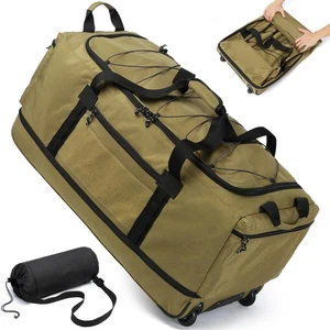 Collapsible Duffle Bag with Wheels 130-170L Extra Large Expandable Travel Duf... - Foto 1 di 9