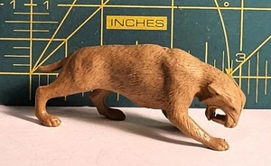 Tan Smilodon Marx Whitehall Games Dinosaur Vtg Plastic 1980s Prehistoric Playset - Picture 1 of 7
