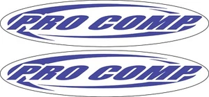 Pro Comp Stoßdämpfer blau/weiß (1 Paar) 1,8" x 8,0" Aufkleber P1030 - Bild 1 von 1