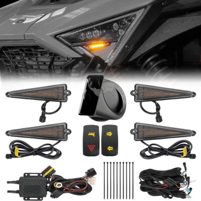 Plug &Play Street Legal Triangle Turn Signal Horn Kit for Polaris Ranger 500 900 - Image 1 of 4