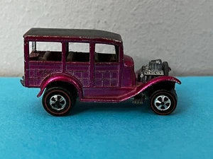 Hot wheels 1969 Redline '31 Ford Woody CREAMY PINK w dark interior rare! - Picture 1 of 11