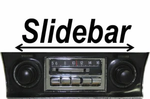 Slidebar Radio 1968 69 70 71 72 73 74 75 76 Chevy Corvette AUX/FM/USB/BLUETOOTH - Picture 1 of 5
