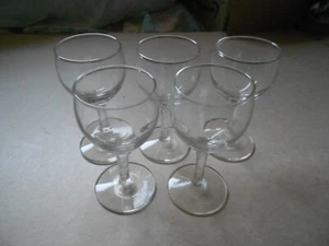 SET OF 5 VINTAGE MCM PORT GLASSES - Liqueur - 1970's - Picture 1 of 4