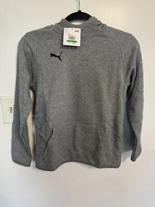 Boys Teenager S Brand New Puma Hoodie / Sweater Grey - Picture 1 of 4