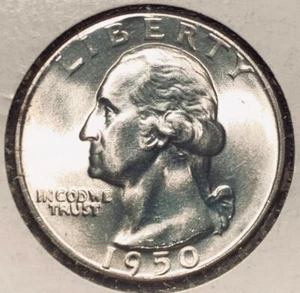 1950 D, D/S WASHINGTON QUARTER RARE “D OVER S” MINTMARK VARIETY GEM BIG $$$ - Picture 1 of 13