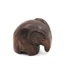 Wood Elephant Figurines Natural Color Elephant Gifts  Living Room