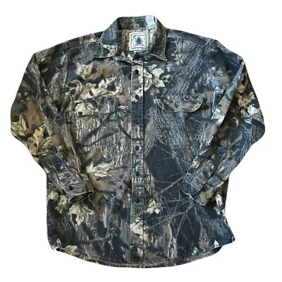 Camisa de franela camuflada roble musgo territorio noroeste vintage años 90 talla XL Foto 1 de 4