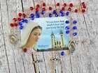 2Pcs Catholic Peace Rosary 3X7 Crystal Handmade Medjugorje Our Lady Chaplet