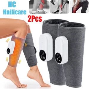 Heated Leg Massager for Circulation Air Compression Calf Thigh Foot Muscle Relax - Picture 1 of 15