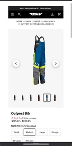 Snow Pants Size Men’s Medium - Picture 1 of 2