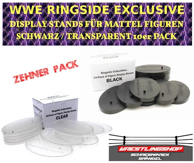 WWE RINGSIDE EXCLUSIVE DISPLAY STANDS FÜR MATTEL ELITE BASIC WRESTLING FIGUREN
