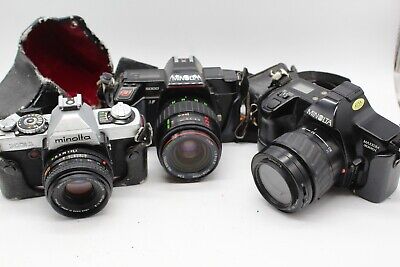 F X3 Vintage Minolta SLR Cameras Inc. 5000, XG1 Etc • 1.40€