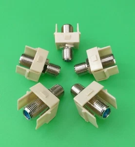 (5 PCS) Suttle - SpeedStar SE-STAR 500F-C-52 Adapter, F Bulkhead Compliant IVORY - Picture 1 of 2