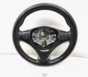 ✅ 07-11 OEM BMW E90 E92 E93 X1 328 335 Sport Black Leather Steering Wheel *NOTE - Picture 1 of 16