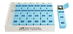 e-Pill 4 Times a Day x 7 Day Large Weekly Pill Organizer, Vitamin and Medicin... - Picture 1 of 2