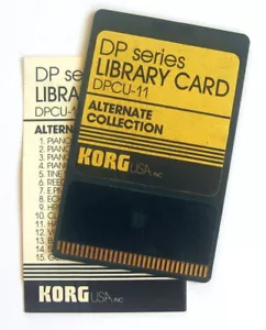 Korg ROM Card DPCU-11 "Alternate Collection" for DP2000 / DP3000 Digital Pianos. - Picture 1 of 4