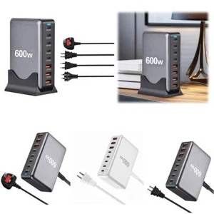 New 600W Fast Charge 3.0 USB Type C with 8 Ports D7P2 Y5H3 B0W8 L7Q9 Q7K9 C R5V1 - Picture 1 of 26