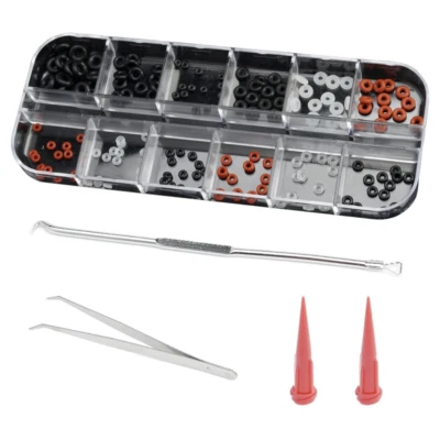 FUSHIPRO Buna-N O-Ring Tool Kit for Mini Dental Implant Replacement, 3 Sizes