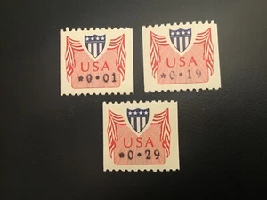 ICOLLECTZONE US CPV31 1 Cent, 19 cent and 29 Cent VF NH - Picture 1 of 1