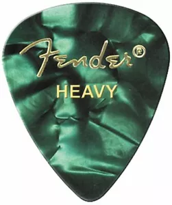 6 x Fender 351 Shape Classic Celluloid Guitar Picks Heavy Medium & Thin Plectrum - Picture 1 of 6