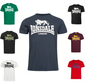 Lonsdale London T-Shirt LOGO Lion Black Grey Blue Oxblood White Green Red Sale