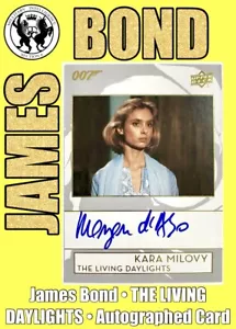 James Bond 007 Autograph Card Maryam D'Abo as Kara Milovy • The Living Daylights - Picture 1 of 14