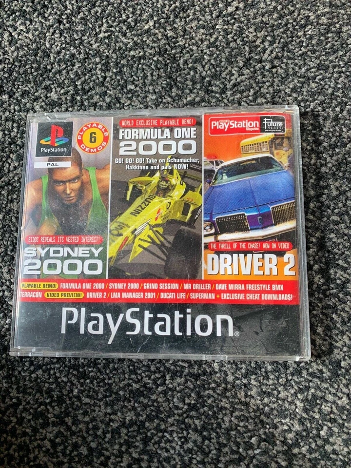 Official UK PlayStation 1 Magazine Demo 63 Driver 2 / Formula one 2000/ Sydney  - Image 1 of 1