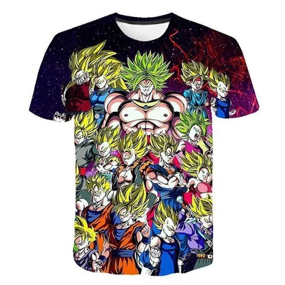 DRAGON BALL Z Dragon Ball T-Shirt Japanisch Anime Manga Superheld Anime Jungen Mädchen Kinder Top