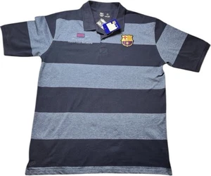 Nueva camiseta polo FC Barcelona 2XL azul a rayas desde 1899 equipo de aficionados al fútbol - Imagen 1 de 6