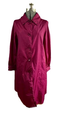 Vintage The Totes Coat Lightweight Mid-Length Collared Size Large Red/Burgundy - Image 1 of 4