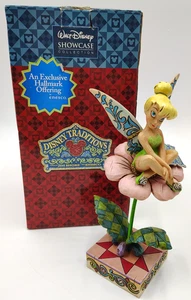 JIM SHORE Tradizioni TINKER BELL Seduto Graziosa Vetrina Walt Disney #4007913 - Foto 1 di 15