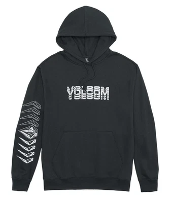 VOLCOM Cement Pullover Hoodie Sweatshirt sz M Medium Black Streeetwear Skate - Image 1 of 4