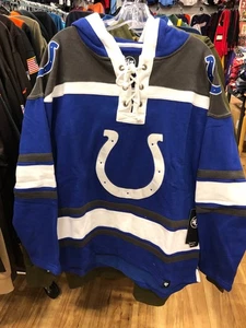 INDIANAPOLIS COLTS SCHNÜRKAPUZE HERREN BLAU/WEISS MIT STRINGS 47 MARKE - Bild 1 von 5