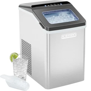 Iceman Kiesel Eismaschine, Arbeitsplatte Nugget Eismaschine produziert Kauartikel - Bild 1 von 9