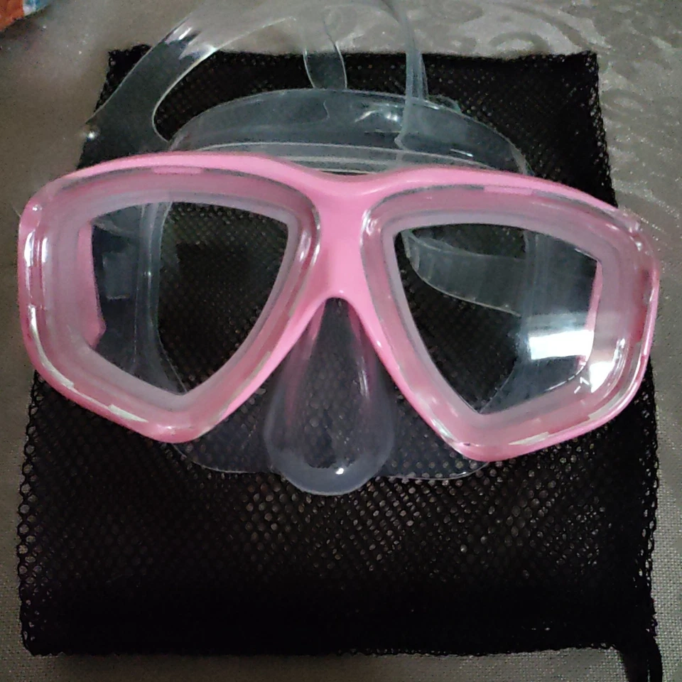 Pink Adult Scuba Diving Snorkelling Dive Mask pro Silicone  - Image 1 of 1