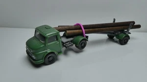 W6576) Wiking XX 1:87 H0 Mercedes Benz Unimog camión de transporte de madera - Imagen 1 de 6